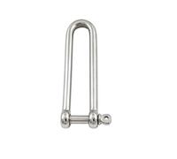 Manille D Manille longue en D | 2/5 pièces, M4-M10 30-75MM, for opération de suspension et de fixation en extérieur(M6-45mm,5Pcs)