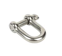 Manille de Levage 1/2 pièces M4/5/6/8/10/12/14 304 acier inoxydable type D manille arc U haute résistance anneau de levage boucle connexion chaîne fixe(M16 1pcs)