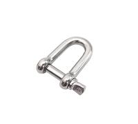 Manille de Levage Manilles à anneau en D, manille d'ancrage nœud M4 M5 M6 M8 M10 M12 304 acier inoxydable, fermoir de gréement, manilles for chaînes Traction Wirerope(D shape shackles,M5 3PCS)