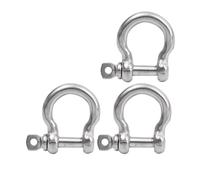 Manille de Levage Manilles en acier inoxydable M4 M5 M6 M8, crochet à maillons robuste for chaînes câbles métalliques, levage de gréement bateau, outil matériel Clip(M4-3pcs)
