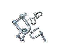 manilles droites en acier zingue de 19 mm -