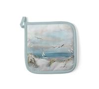 Manique de cuisine Ambiente coton BLEU 20 x 20 cm décor bord de mer