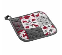 Manique de Cuisine Credence 19cm Gris & Rouge