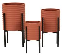 Maniques FURNLUX Milly Rouge 36cm (3 pièces) / Couleur principale : Rouge / Dimensions : 36 x 57 x 36 cm