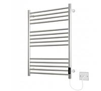 Manissa Siena Porte-serviettes électrique en acier inoxydable 720 mm x 600 mm Finition polie miroir
