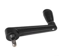 Manivelle de rechange en aluminium pour suspension latérale et colonne centrale, pare-soleil de jardin, levier à bascule facile à installer avec connecteur de 0,8 cm, finition noire