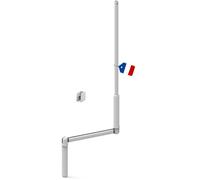 Manivelle pour volet roulant - COPPERCART - E611A - 1200 mm - Acier laqué blanc - Diamètre 12 mm