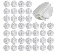 ManLee 40pcs Fils Cube Plastique ABS Connecteur Cube de Rangement Blanc Raccord Meuble de Rangement Raccord Meuble de Rangement Cube de Fil Modulaire Cube en Grille pour Étagère Casier de Rangement