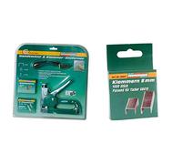 Mannesmann 48440 Set agrafeuse manuelle Avec agrafes, clous et dégrafeuse (Import Allemagne) & de rechange 8 mm pour agrafeuse 48410, M48411