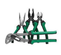 Mannesmann Brüder Set de Alicates 4 Unids Combinación Recto Lateral Extensible