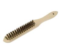 Mannesmann Brosse métallique M 419-4, fils d'acier laitonnés, 4 rangées
