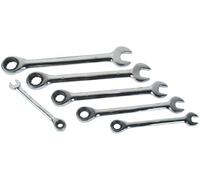 Jeu de clés à fourche à cliquet Mannesmann, 6 pièces