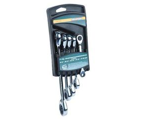 Mannesmann M19828 Lot de 5 clés polygonales à cliquet en acier CV