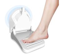Mannicix Repose-Pieds de Douche, Pédale de salle de Bain, Repose Pieds pour Jambes de Rasage, Marche de Douche pour Se Raser Les Jambes, Support de Pied de Bain, sans Perçage