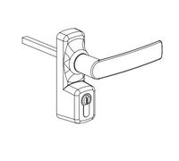 Manoeuvre extérieur Oltre avec cylindre FAPIM - blanc 9010 - 8568A/32