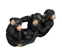 Manolyee Figurines De Singe,Statuette Petite Table Singe Résine - Décoration D'Intérieur pour Salon Bureau Bibliothèque Étagère Balcon