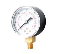 Manomètre à Air Comprimé 0-60 Psi, Modèle Npt en Métal | Lecture Claire et Portable, Format Mini Chiffres Nets, pour Air et Eau, Boîtier Métallique Robuste