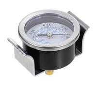 Manomètre à Support Acier Inoxydable 0,1 à 0mpa 8mm Noir | Cadran Circulaire, Usage Chauffage et Hydraulique, Résistance à Corrosion, Interface 8mm, Plastique