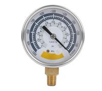 Manomètre à vide 0-14psi NPT 1/8 pouces, Instrument Air en acier inoxydable, Mesure de précision