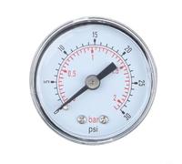 Manomètre Acier Inoxydable 40mm Glycérine 0-30psi | Compatibilité large, en laiton, mesure pour gaz et liquides, non corrosif, usage pour polyvalent industriel
