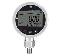Manomètre,Akozon inoxydable 400BAR 0-40Mpa 10000PSI LCD écran Digital testeur de pression d'air Mètre de pression avec le connecteur G1 / 4