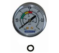 Manomètre compatible pour Filtre a Sable astralpool 3 Bars - 4404010103 - Fixation arriéré raccord 1/8 pouce - jardiboutique