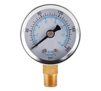 Manomètre, Compteur de pression négative à cadran de 40mm, jauge de mesure de pression de gaz Radial 1/8 pouces NPT, haute précision 0-200PSI for la médicale