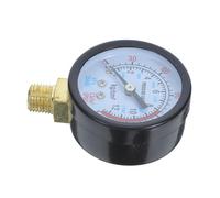 Manomètre de Compresseur D'air 1/4 Npt, Jauge Verticale 0-180 Psi | Cadran Radial Noir, Alliage Carbone Tungstène, Lecture Précise, pour Équipement Pneumatique et Usage Industriel