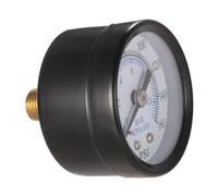 Manomètre de Pression 40 0-160 Psi en Métal, Usage Hydraulique | Affichage Circulaire, Résistance la Corrosion, Noir et Blanc, Lecture 0-, pour Chauffage