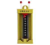 Manomètre en U 0 à 1000 Pa en Alliage et Verre pour Test | Colonne Liquide Différentielle, Portable, Résistance à Corrosion, Pose Simple, Techniciens, Tuyau et Conduite