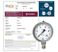 Manomètre étalonné WIKA Series 232.50.100 avec certificat d'étalonnage accrédité (accepté par le COFRAC) (0 a 10 bar)