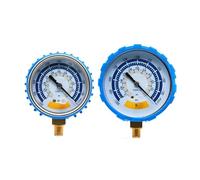 Manomètre, Manomètre à vide Surface de 63mm/80mm, boîtier en acier inoxydable avec manchon en caoutchouc Anti-Collision, pression négative de laboratoire