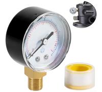 Manomètre Piscine 0-60 PSI 1/4" NPT IP67 Manomètre Piscine 0-60 | Acier inoxydable, étanche IP67, double échelle MPa/PSI, montage bas 1/4", pour systèmes humides