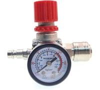 Manomètre régulateur pression 1/4"" Connecteurs mâle/femelle Compresseur air Réglable PZCC