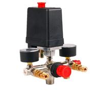 Manomètres De Régulateur De Collecteur De Compresseur D'air 90-120 Psi, Vanne De Commande De Commutateur Durable De Pression