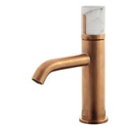 Manopola mitigeur lavabo bas cuivre marbre Essebagno