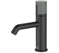 Manopola mitigeur lavabo bas noir béton Essebagno