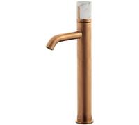 Manopola mitigeur lavabo haut cuivre marbre Essebagno