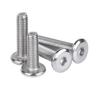 Manoud Vis Hexagonales Intérieures en Acier Inoxydable 304, Biseau Plat, Douille Hexagonale, Machine, Boulon De Fixation, Clou M4 M5 M6 M8 M10, 4 À 20 Pièces(M6x50 5pcs)