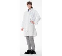 Manteau 3M 4440, blanc, taille M, particulièrement respirant, très léger, avec fermeture éclair, poignets tricotés x50 morceau