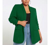 Manteau à col châle avec manches froncées ouvert devant 0XL,1XL,2XL,3XL,4XL,5XLTissu tricoté