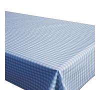 MANTEL ANTIMANCHAS CUADROS AZULES 1,40 X 3,00