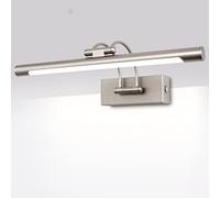 MantoLite Dimmable Applique Murale pour Tableaux et Vitrines, 40CM 10W LED Miroir Salle de Bains Lumière Pivotante Intérieur Éclairage,3000K/4500K/6000K Nickel Lampes de Lecture Lampe d'affichage