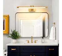 MantoLite Dimmable Applique Murale pour Tableaux et Vitrines, 60CM 15W LED Miroir Salle de Bains Lumière Pivotante Intérieur Éclairage,3000K/4500K/6000K Laiton Lampes de Lecture Lampe d'affichage
