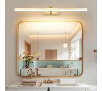 MantoLite Dimmable Applique Murale pour Tableaux et Vitrines,61CM 15W Or Brossée LED Miroir Salle de Bains Lumière Pivotante Intérieur Éclairage,3000K/4500K/6000K Lampes de Lecture Lampe d'affichage