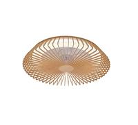 MANTRA Éclairage modèle HIMALAYA. Ventilateur et plafonnier de 63 cm de diamètre en couleur bois. Source de lumière LED 70 W 2700 K-5000 K 4 900 lm. Ventilateur 35 W