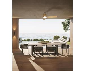 MANTRA - Ventilateur de plafond LED USHUAIA 30 W 2400 lm, 35 W puissance ventilateur, bois 2700 K-5000 K