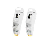 Manual Control Household Contactor Din Rail Type Modular Contactor 2P 16A 20A 25A 2NO or 2NC 220V CZAOINCU(2P 16A 2N0 220V)