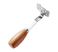 Manual Food Masher Kitchen Tool - Welded Structural Arch, Hermetically Sealed Watertight Solid Handle, Thick Gauge Heavy Duty Stainless Steel, Multi Hole Fine Mesh Puree Plate | For R
