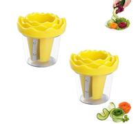 Manual Vegetable Spiralizer And Curler For Rose Flower Carving(A) | Manual Vegetable Spiralizer & Curler,Create Rose-Shaped Vegetable Garnishes With Ease,for Various Firm Vegetables